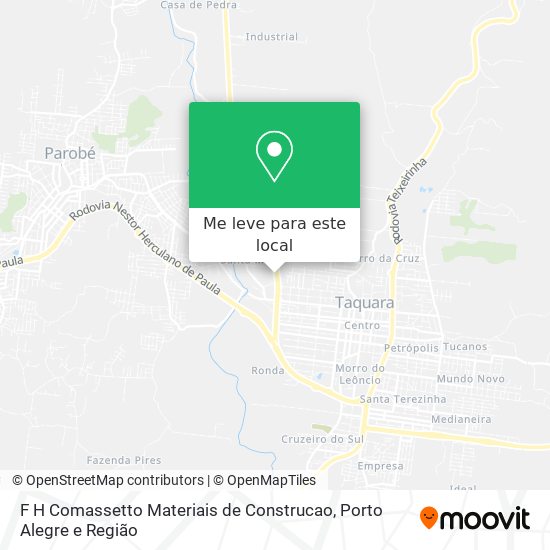 F H Comassetto Materiais de Construcao mapa