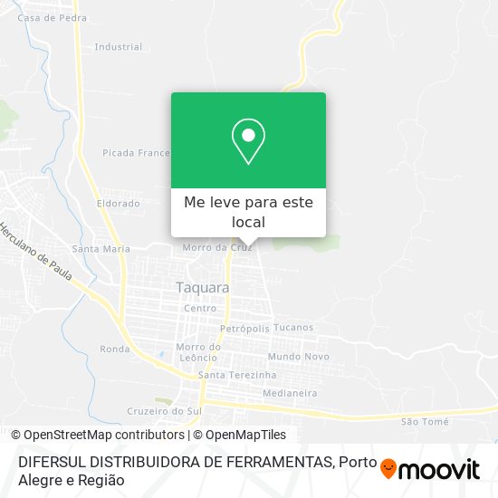 DIFERSUL DISTRIBUIDORA DE FERRAMENTAS mapa