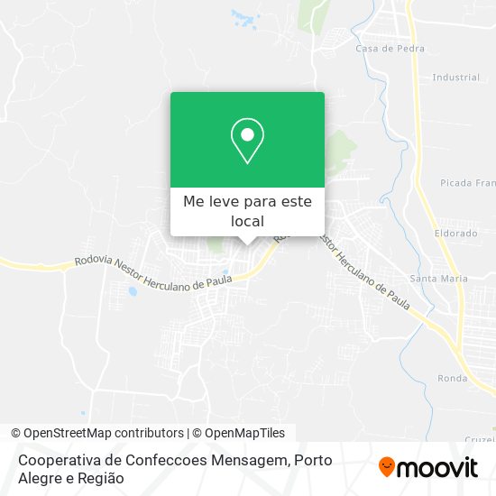 Cooperativa de Confeccoes Mensagem mapa