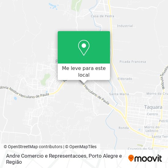 Andre Comercio e Representacoes mapa