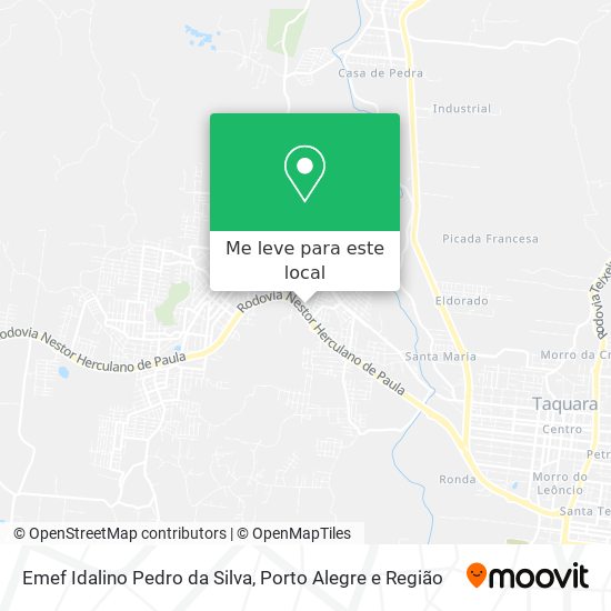 Emef Idalino Pedro da Silva mapa