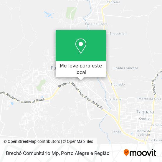 Brechó Comunitário Mp mapa
