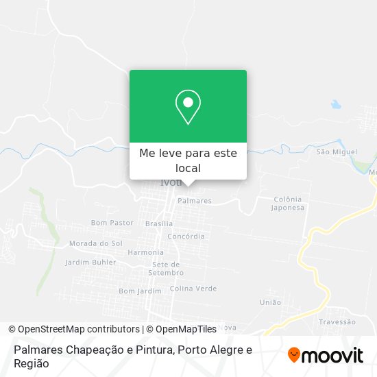 Palmares Chapeação e Pintura mapa