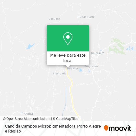 Cândida Campos Micropigmentadora mapa