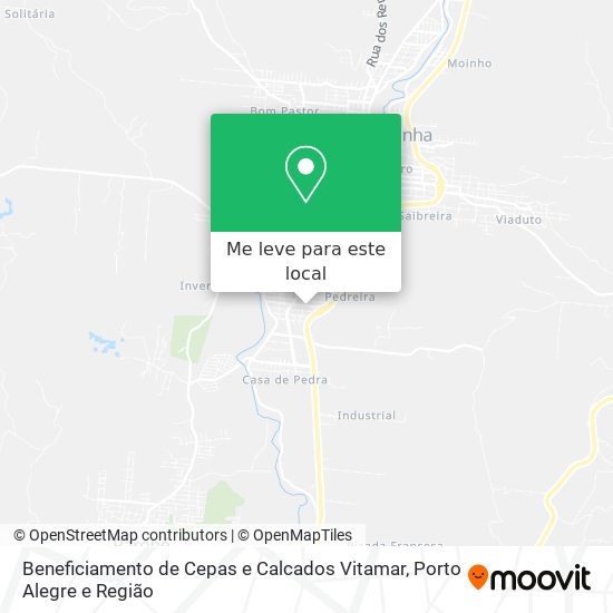 Beneficiamento de Cepas e Calcados Vitamar mapa