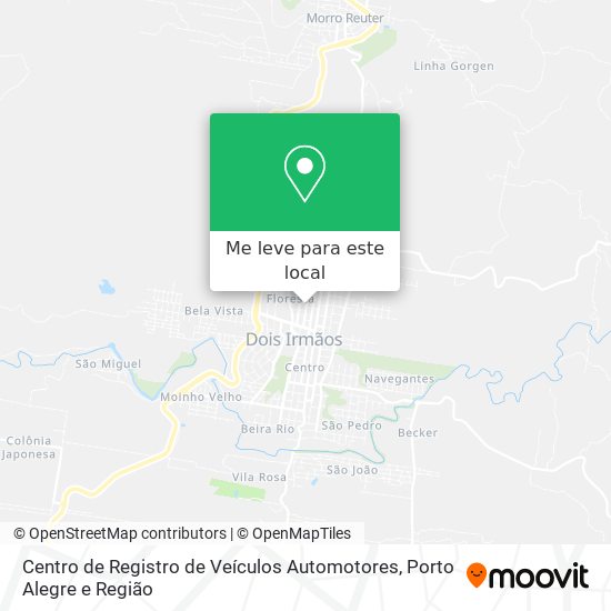 Centro de Registro de Veículos Automotores mapa