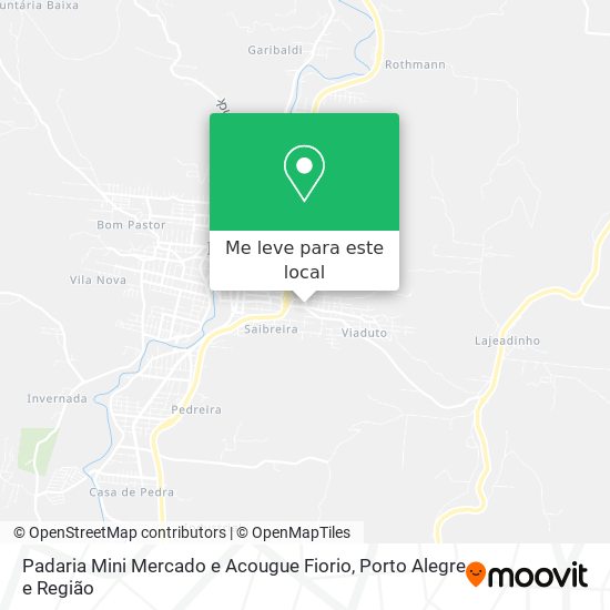 Padaria Mini Mercado e Acougue Fiorio mapa