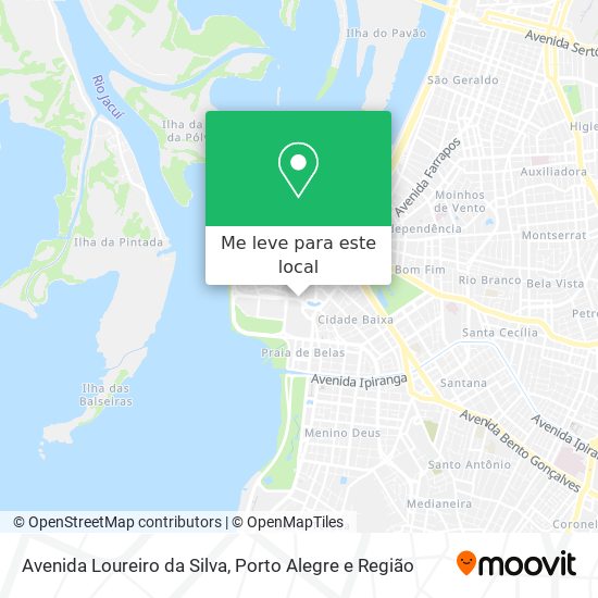 Avenida Loureiro da Silva mapa