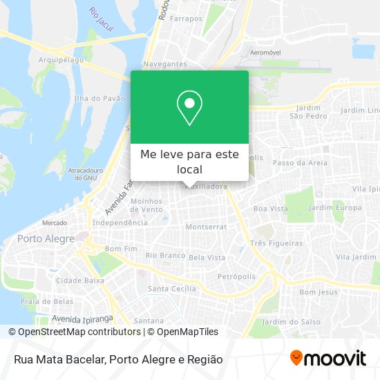 Rua Mata Bacelar mapa