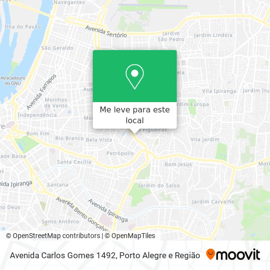Avenida Carlos Gomes 1492 mapa