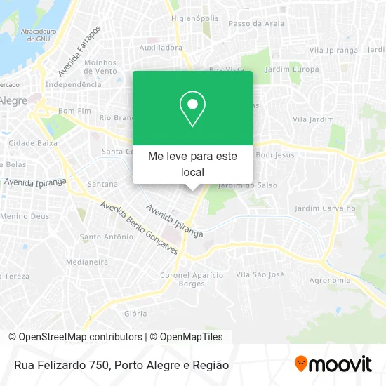 Rua Felizardo 750 mapa