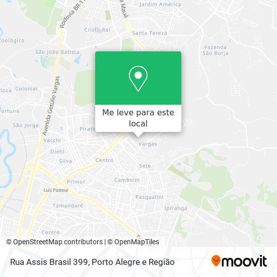 Rua Assis Brasil 399 mapa