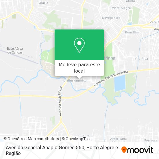 Avenida General Anápio Gomes 560 mapa