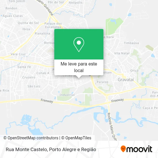 Rua Monte Castelo mapa