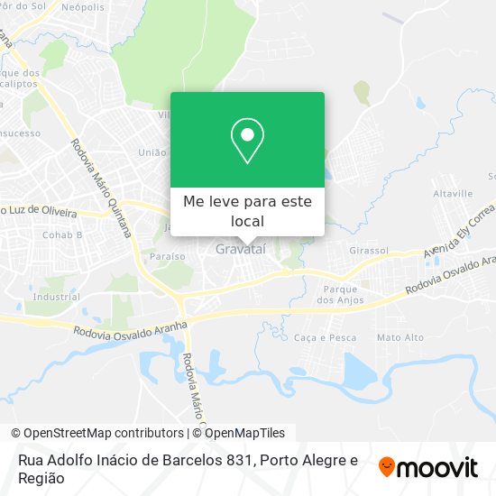 Rua Adolfo Inácio de Barcelos 831 mapa