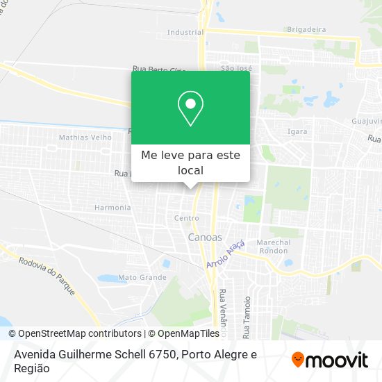 Avenida Guilherme Schell 6750 mapa