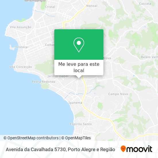 Avenida da Cavalhada 5730 mapa