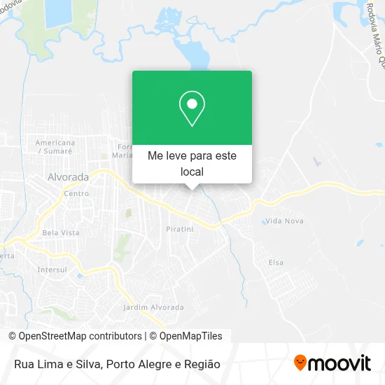 Rua Lima e Silva mapa