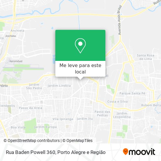 Rua Baden Powell 360 mapa