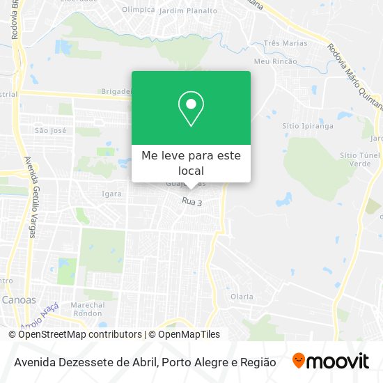 Avenida Dezessete de Abril mapa