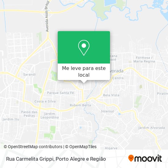 Rua Carmelita Grippi mapa