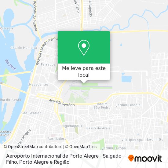 Aeroporto Internacional de Porto Alegre - Salgado Filho mapa