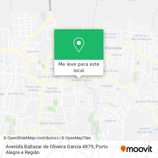 Avenida Baltazar de Oliveira García 4879 mapa