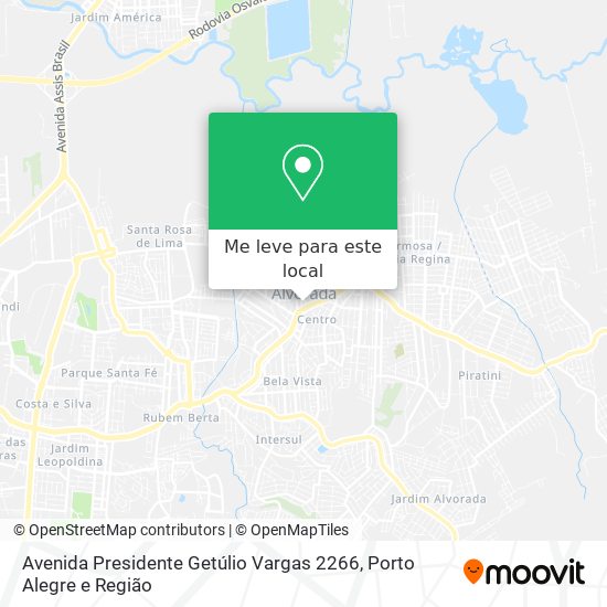 Avenida Presidente Getúlio Vargas 2266 mapa