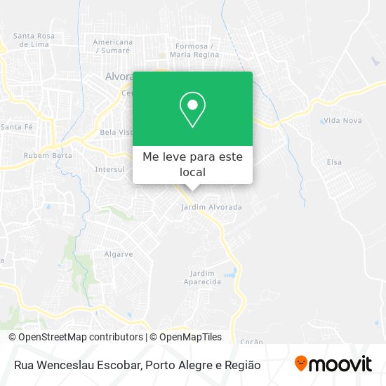 Rua Wenceslau Escobar mapa