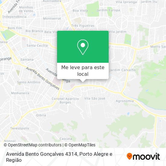Avenida Bento Gonçalves 4314 mapa