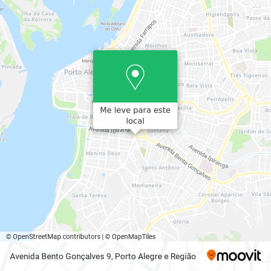 Avenida Bento Gonçalves 9 mapa