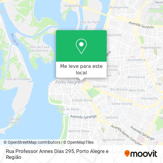 Rua Professor Annes Dias 295 mapa
