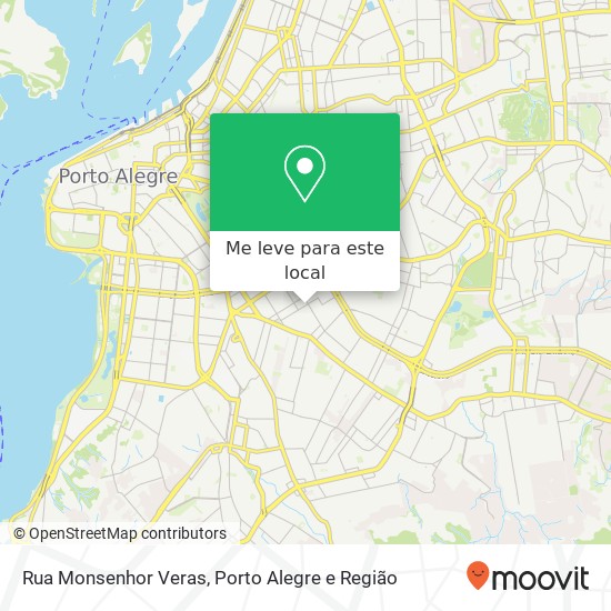 Rua Monsenhor Veras mapa