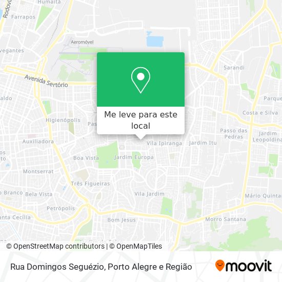 Rua Domingos Seguézio mapa