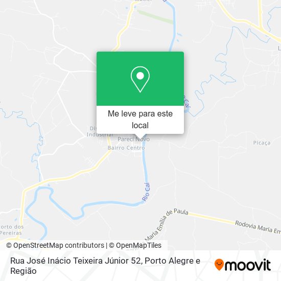 Rua José Inácio Teixeira Júnior 52 mapa