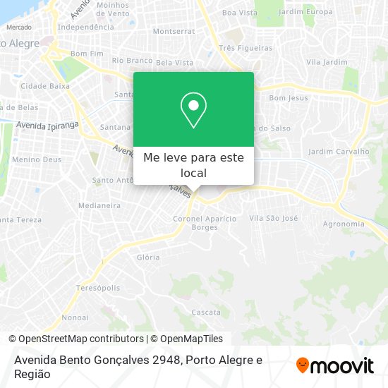 Avenida Bento Gonçalves 2948 mapa