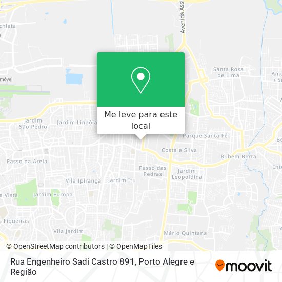 Rua Engenheiro Sadi Castro 891 mapa