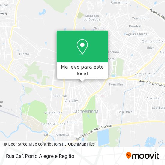 Rua Caí mapa