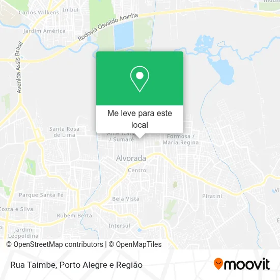 Rua Taimbe mapa