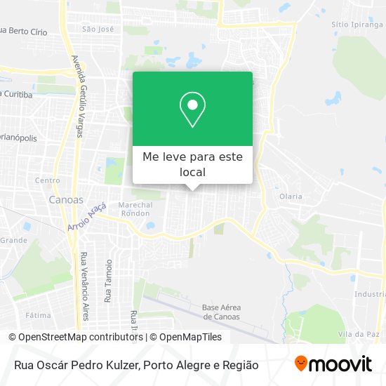 Rua Oscár Pedro Kulzer mapa