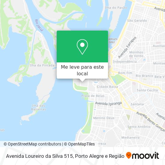 Avenida Loureiro da Silva 515 mapa