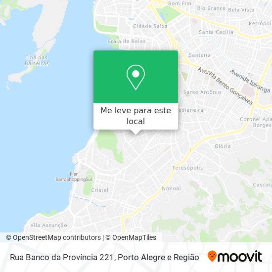 Rua Banco da Província 221 mapa