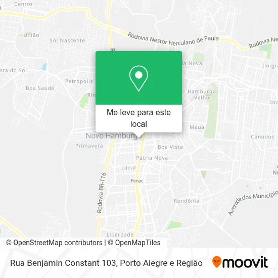 Rua Benjamin Constant 103 mapa