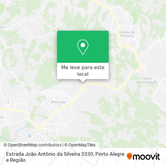 Estrada João Antônio da Silveira 3330 mapa