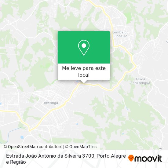 Estrada João Antônio da Silveira 3700 mapa