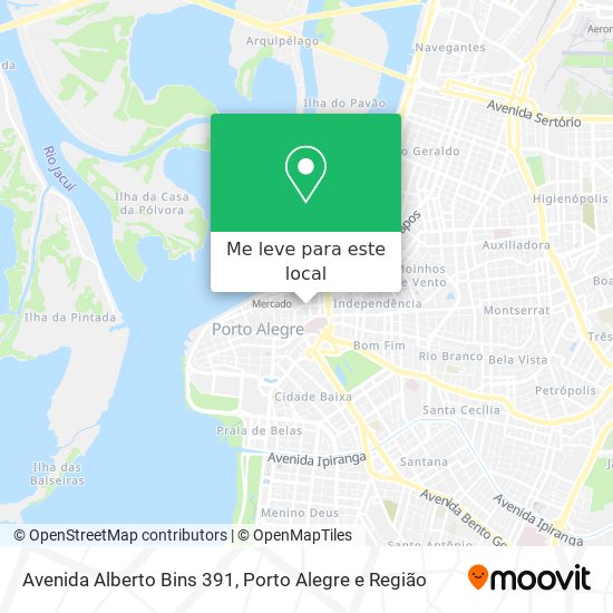Avenida Alberto Bins 391 mapa
