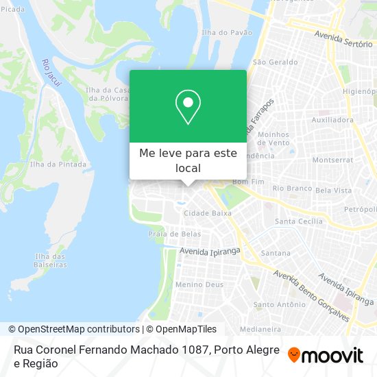 Rua Coronel Fernando Machado 1087 mapa