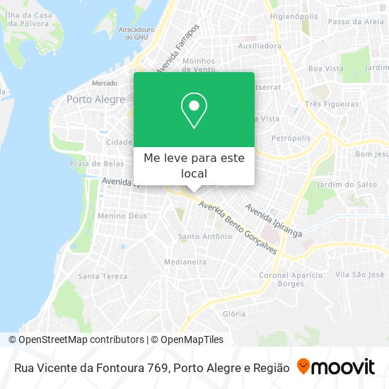 Rua Vicente da Fontoura 769 mapa