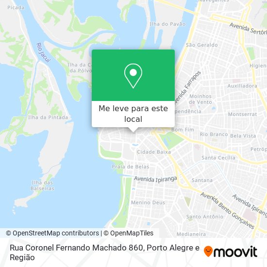 Rua Coronel Fernando Machado 860 mapa