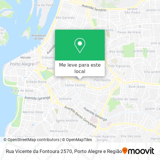 Rua Vicente da Fontoura 2570 mapa